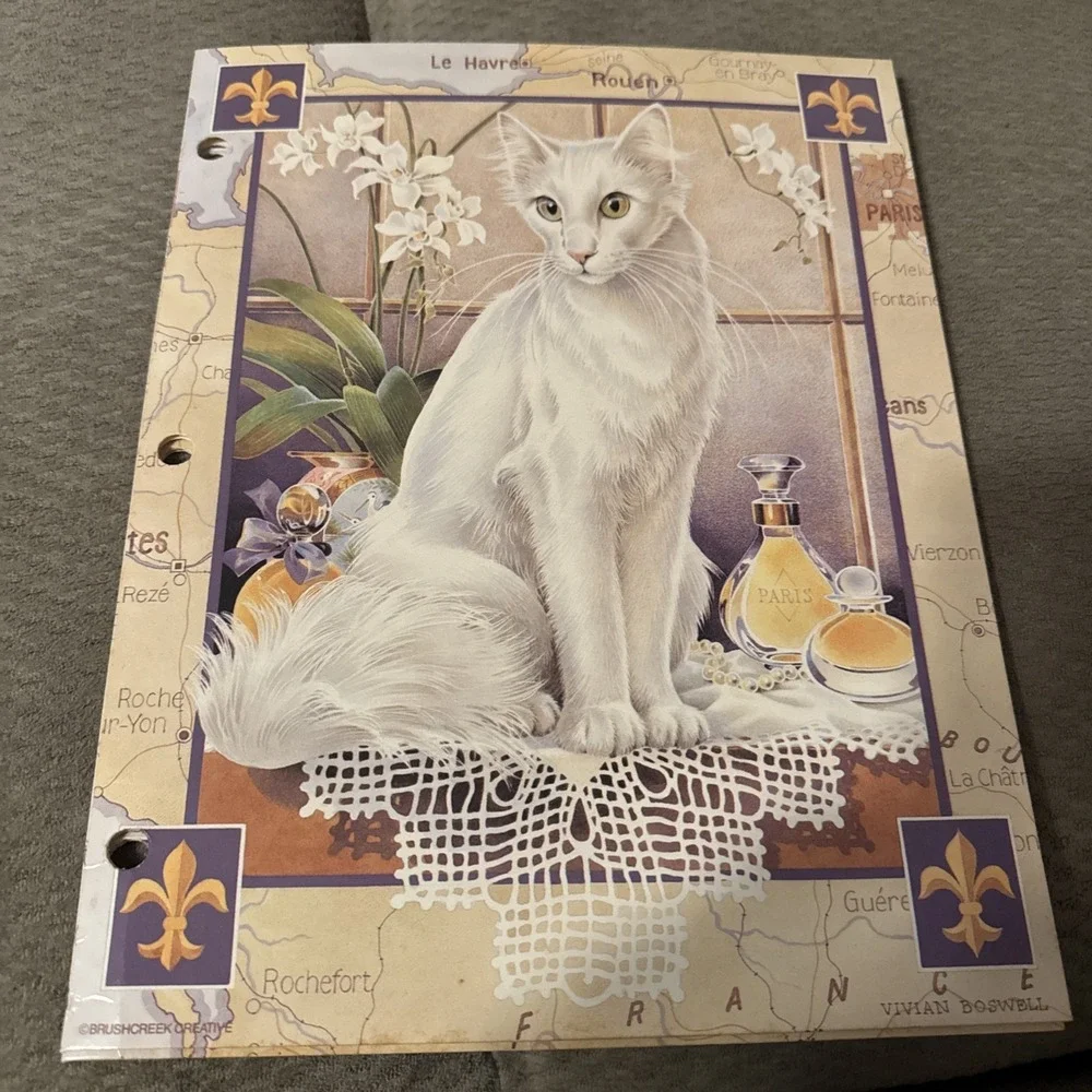 Vintage Mead Sophisticats Folder Vivian Boswell Satin Angora BushCreek Creative